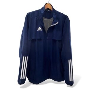 Adidas Navy Full Zip Track Jacket Blue Men’s XL Lightweight